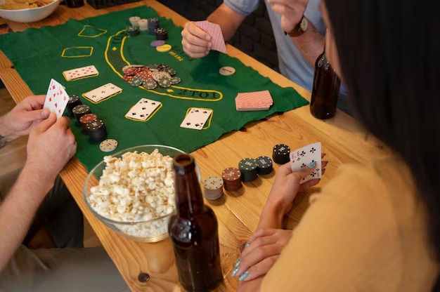 narutobet Caribbean Stud Poker live table with dealer and player betting positions